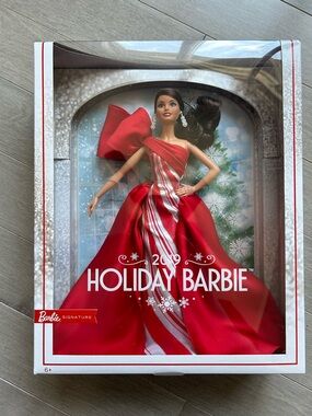 2019 Brunette Holiday Barbie Doll